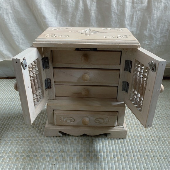 Handcrafted Wooden Jewelry Box Organizer - Picture 4 of 13